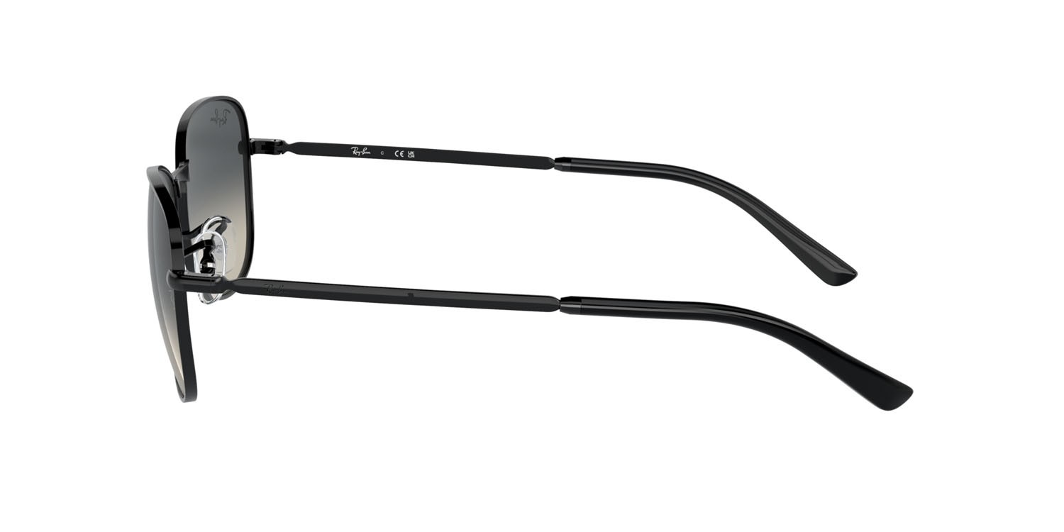 Sonnenbrillen Ray-Ban RB 3733 (002/71) farbe nero form aviator gläser grigio