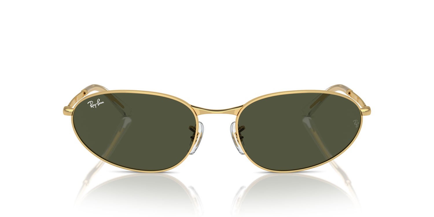 Sonnenbrillen Ray-Ban RB 3734 (001/31) farbe oro form unregelmäßig gläser verde
