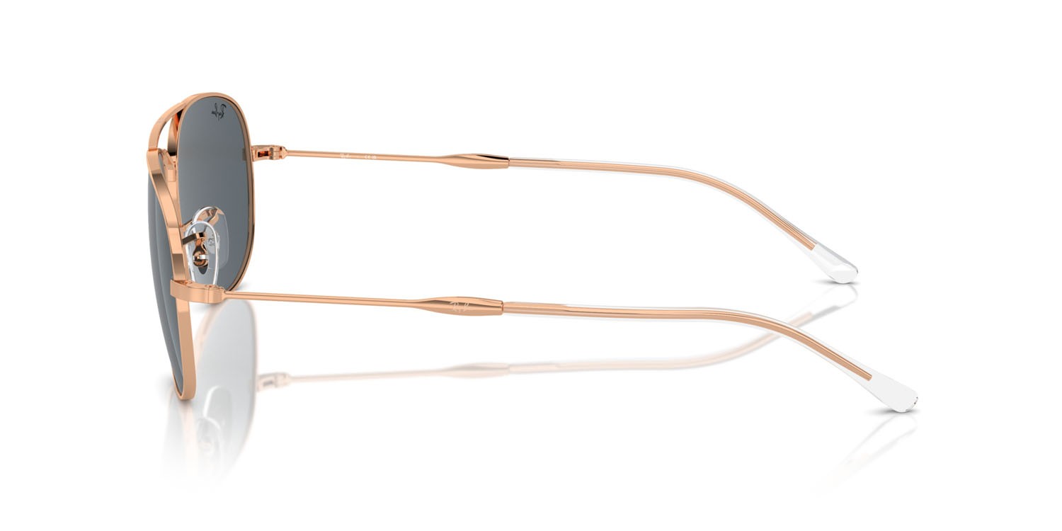 Sonnenbrillen Ray-Ban Bain Bridge RB 3735 (9202R5) farbe oro rose form aviator gläser blu