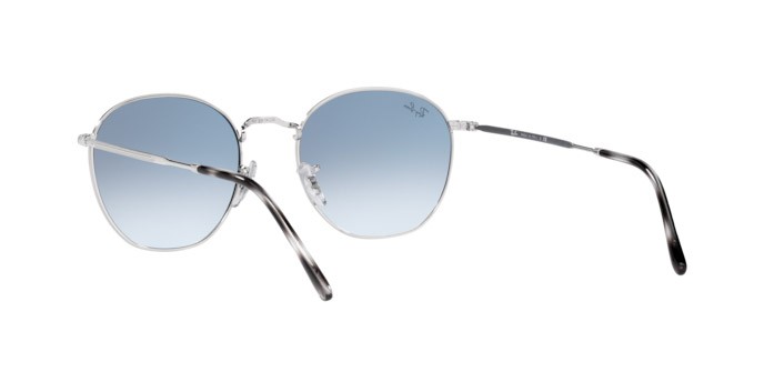 Sonnenbrillen Ray-Ban Rob RB 3772 (003/3F) farbe silver form unregelmäßig gläser clear gradient blue