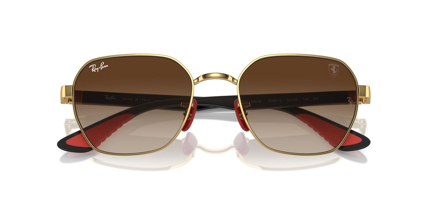 Sonnenbrillen Ray-Ban Scuderia Ferrari RB 3794M (F02913) farbe oro form unregelmäßig gläser marrone