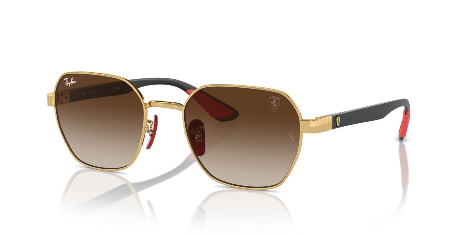 Sonnenbrillen Ray-Ban Scuderia Ferrari RB 3794M (F02913) farbe oro form unregelmäßig gläser marrone