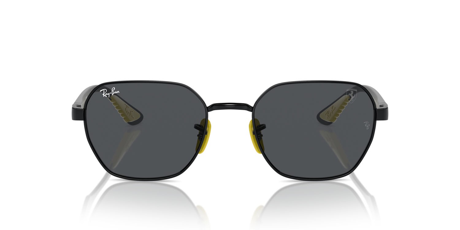 Sonnenbrillen Ray-Ban Scuderia Ferrari RB 3794M (F09487) farbe nero form unregelmäßig gläser grigio scuro