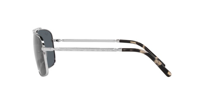 Sonnenbrillen Ray-Ban RB 3796 (003/R5) farbe argento form quadratisch gläser blu