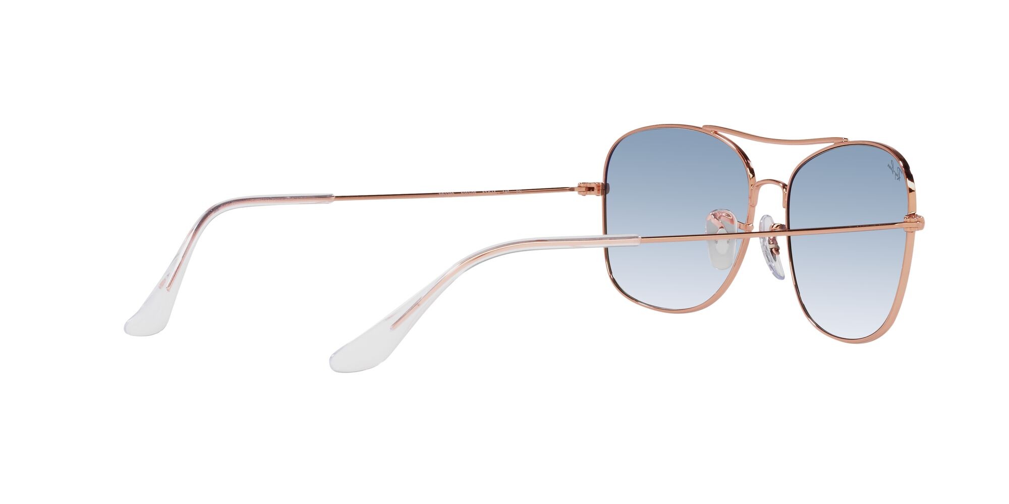 Sonnenbrillen Ray-Ban RB 3799 (92023F) farbe rose gold form quadratisch gläser blu sfumato