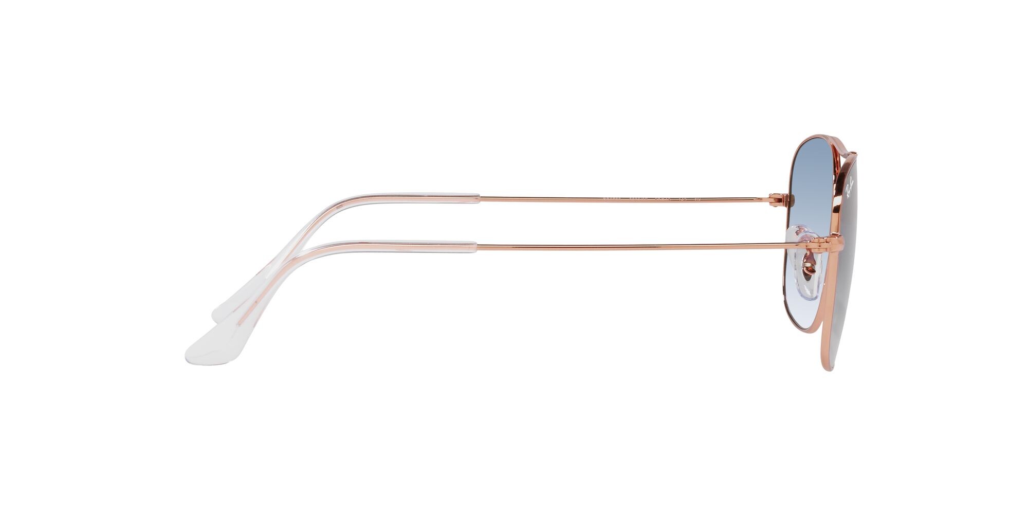 Sonnenbrillen Ray-Ban RB 3799 (92023F) farbe rose gold form quadratisch gläser blu sfumato