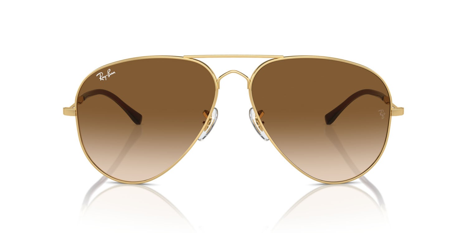 Sunglasses Ray-Ban Old Aviator RB 3825 (001/51) color oro shape aviator lenses clear & brown