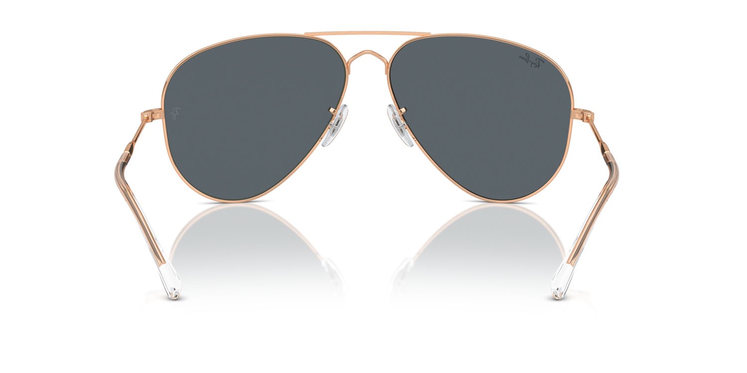 Sonnenbrillen Ray-Ban Old Aviator RB 3825 (9202R5) farbe oro rose form aviator gläser blu