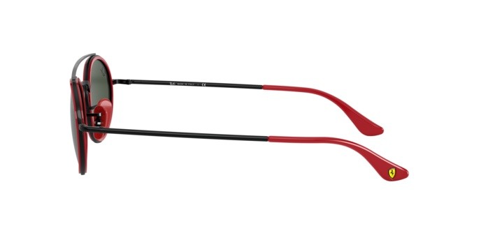 Sonnenbrillen Ray-Ban Scuderia Ferrari Collection RB 3847M (F03531) farbe black form oval gläser green