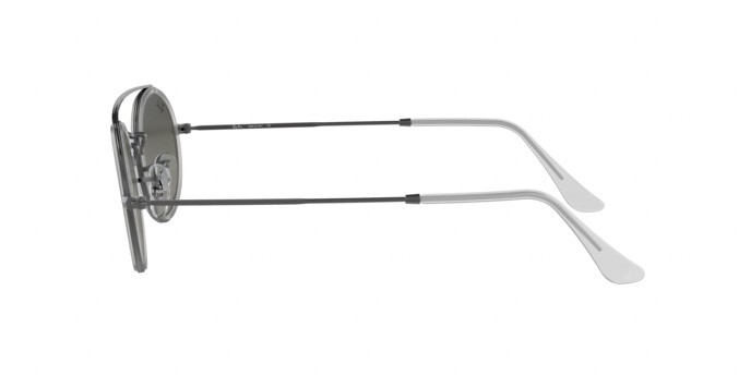 Sonnenbrillen Ray-Ban Oval Double Bridge RB 3847N (004/71) farbe gunmetal form oval gläser green
