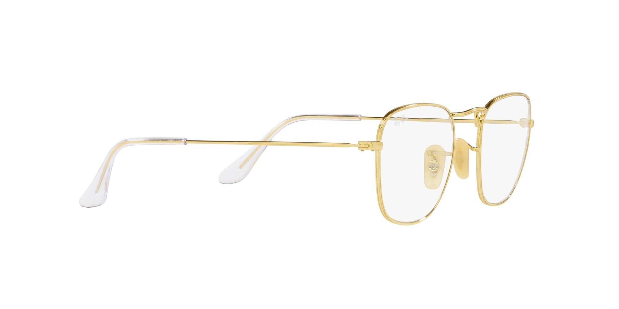 Occhiali da sole Ray-Ban Frank RB 3857 (001/GH) colore oro forma quadrato lenti clear/grey transitions®