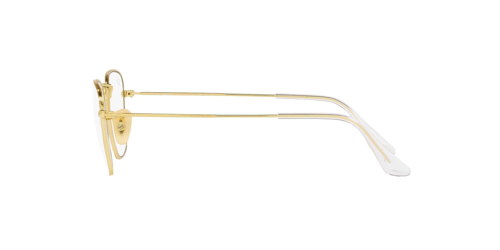 Occhiali da sole Ray-Ban Frank RB 3857 (001/GH) colore oro forma quadrato lenti clear/grey transitions®