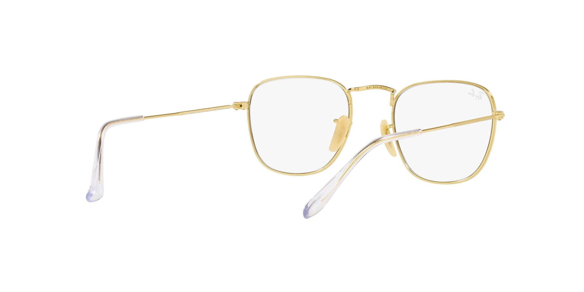 Occhiali da sole Ray-Ban Frank RB 3857 (001/GH) colore oro forma quadrato lenti clear/grey transitions®