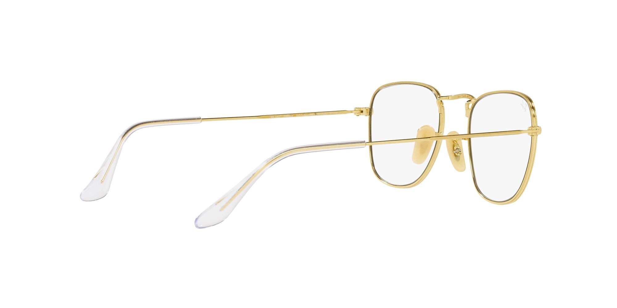 Occhiali da sole Ray-Ban Frank RB 3857 (001/GH) colore oro forma quadrato lenti clear/grey transitions®