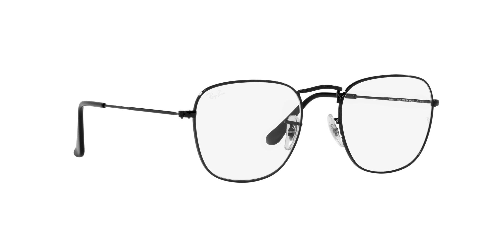 Sonnenbrillen Ray-Ban Frank RB 3857 (002/GH) farbe nero form quadratisch gläser clear/grey transitions®