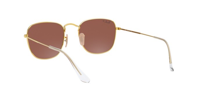 Sonnenbrillen Ray-Ban Frank RB 3857 (9196AF) farbe gold legend form quadratisch gläser polar purple