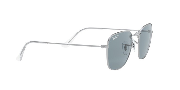 Sonnenbrillen Ray-Ban Frank RB 3857 (9198S2) farbe silver form quadratisch gläser polar blue