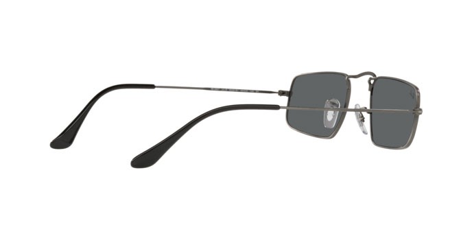 Sonnenbrillen Ray-Ban Julie Metal Antiqued RB 3957 (9229B1) farbe antique gunmetal form rechteckig gläser dark grey