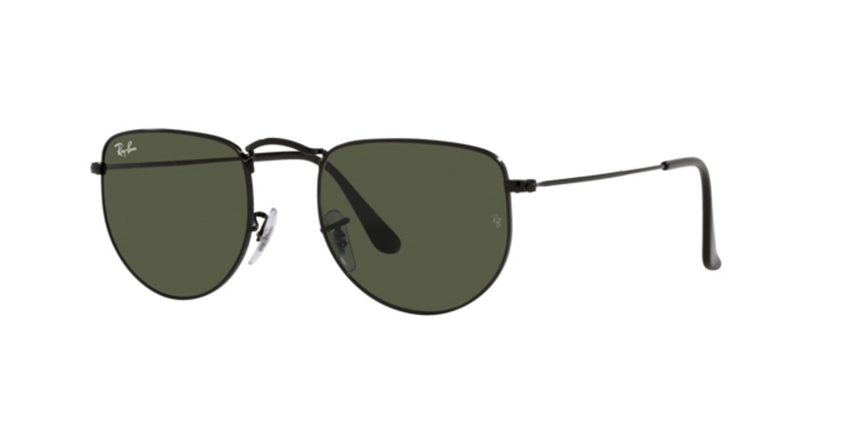 Sonnenbrillen Ray-Ban Elon RB 3958 (002/31) farbe black form unregelmäßig gläser green
