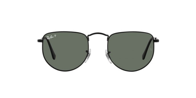 Sonnenbrillen Ray-Ban Elon RB 3958 (002/58) farbe black form unregelmäßig gläser polar green