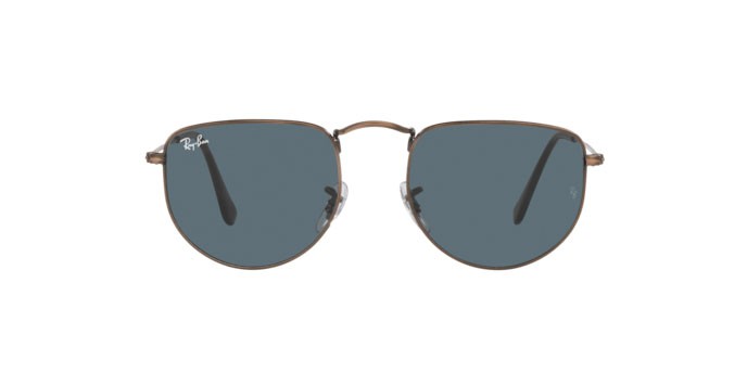 Sonnenbrillen Ray-Ban Elon Metal Antiqued RB 3958 (9230R5) farbe antique copper form unregelmäßig gläser blue