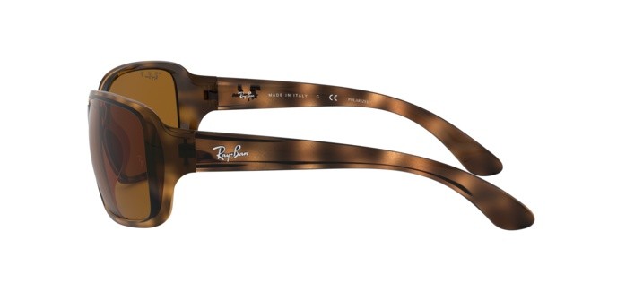 Sonnenbrillen Ray-Ban RB 4068 (642/57) farbe havana form quadratisch gläser crystal brown polarized