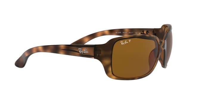 Sonnenbrillen Ray-Ban RB 4068 (642/57) farbe havana form quadratisch gläser crystal brown polarized