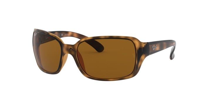 Sonnenbrillen Ray-Ban RB 4068 (642/57) farbe havana form quadratisch gläser crystal brown polarized