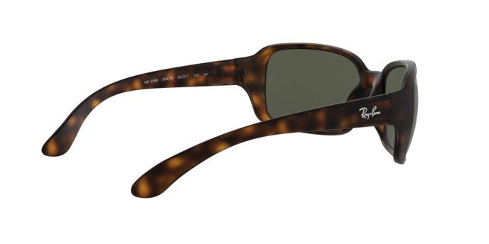Sonnenbrillen Ray-Ban RB 4068 (894/58) farbe matte havana form quadratisch gläser polar green