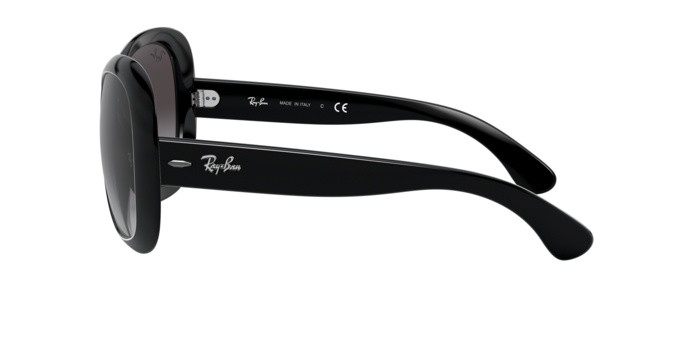 Occhiali da sole Ray-Ban Jackie Ohh II RB 4098 (601/8G) colore black forma farfalla lenti gray gradient