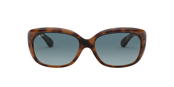 Sonnenbrillen Ray-Ban Jackie ohh RB 4101 (642/3M) farbe havana form schmetterling gläser blue gradient grey