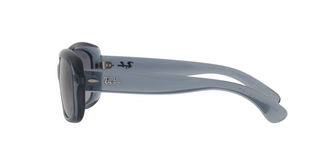 Occhiali da sole Ray-Ban Jackie Ohh RB 4101 (659278) colore transparent blue forma farfalla lenti blue gradient polar