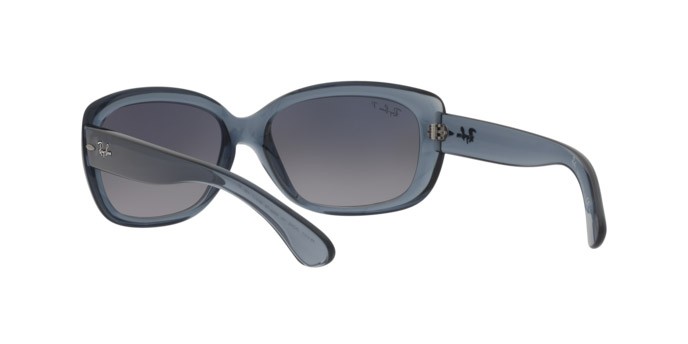 Occhiali da sole Ray-Ban Jackie Ohh RB 4101 (659278) colore transparent blue forma farfalla lenti blue gradient polar