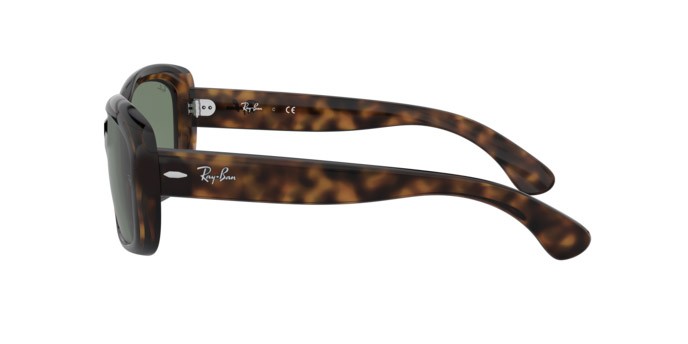Sonnenbrillen Ray-Ban Jackie Ohh RB 4101F (710/71) farbe havana chiaro form cat-eye gläser verde classic
