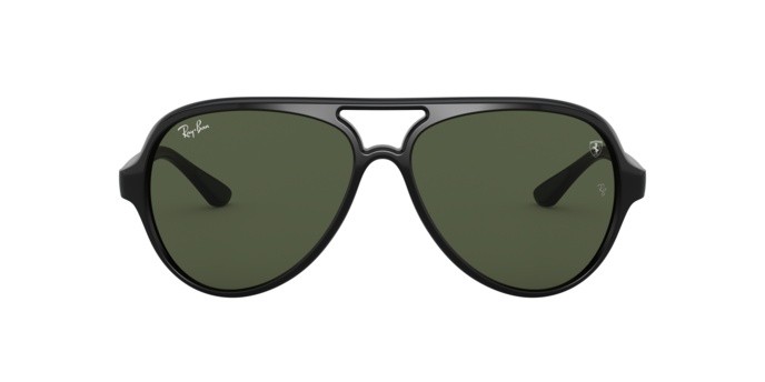 Sonnenbrillen Ray-Ban Scuderia Ferrari Collection RB 4125M (F60131) farbe black form aviator gläser green
