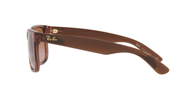 Sunglasses Ray-Ban Justin RB 4165 (659413) color transparent light brown shape square lenses gradient brown