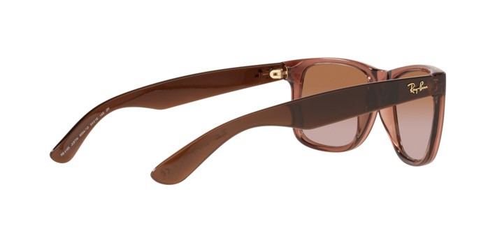 Sunglasses Ray-Ban Justin RB 4165 (659413) color transparent light brown shape square lenses gradient brown