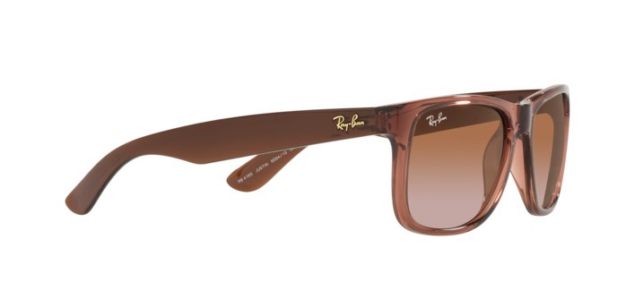 Sunglasses Ray-Ban Justin RB 4165 (659413) color transparent light brown shape square lenses gradient brown