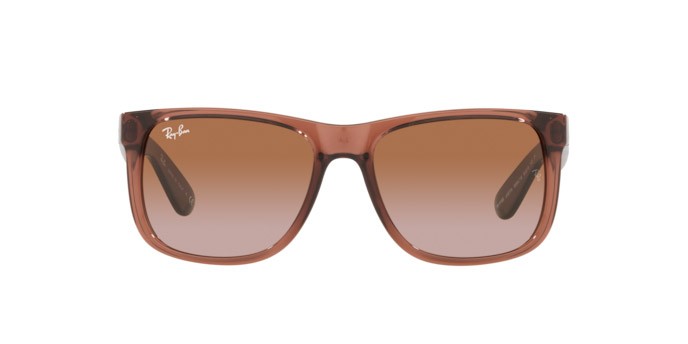 Sunglasses Ray-Ban Justin RB 4165 (659413) color transparent light brown shape square lenses gradient brown