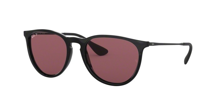 Sonnenbrillen Ray-Ban Erika RB 4171 (601/5Q) farbe black form aviator gläser polar purple