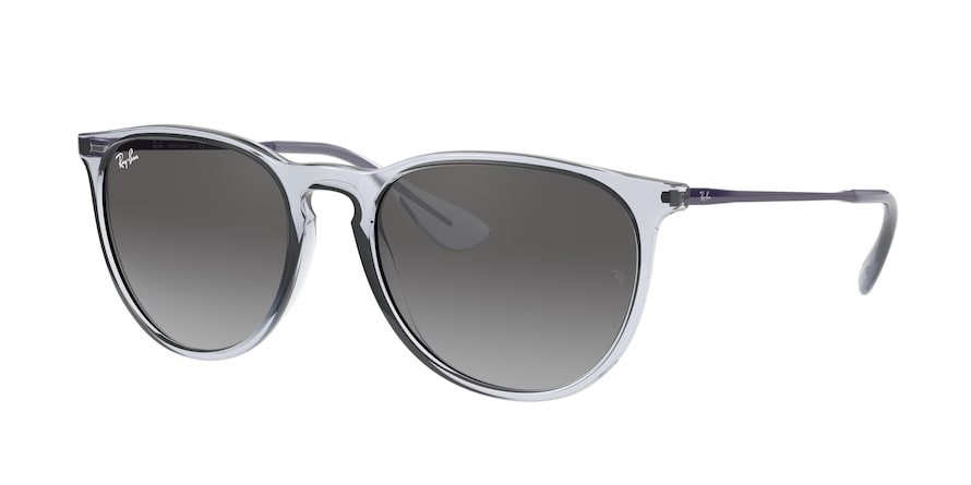 Sonnenbrillen Ray-Ban Erika Color Mix RB 4171 (651611) farbe transparent form pantos gläser light grey gradient dark grey