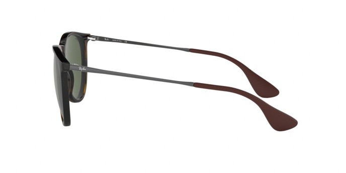 Sonnenbrillen Ray-Ban Erika RB 4171 (710/71) farbe light havana form aviator gläser green