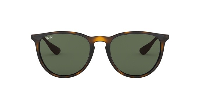 Sonnenbrillen Ray-Ban Erika RB 4171 (710/71) farbe light havana form aviator gläser green