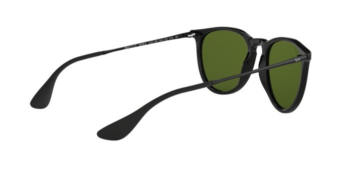 Sonnenbrillen Ray-Ban Erika (f) RB 4171F (601/2P) farbe black form aviator gläser polar green