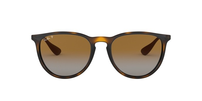 Sonnenbrillen Ray-Ban Erika (f) RB 4171F (710/T5) farbe light havana form aviator gläser polar brown gardient