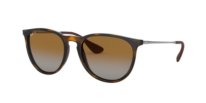 Sonnenbrillen Ray-Ban Erika (f) RB 4171F (710/T5) farbe light havana form aviator gläser polar brown gardient