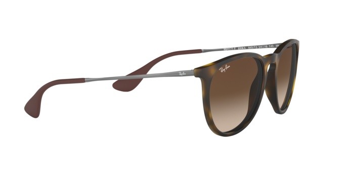 Sonnenbrillen Ray-Ban Erika (f) RB 4171F (865/13) farbe avana gommato form aviator gläser brown gradient