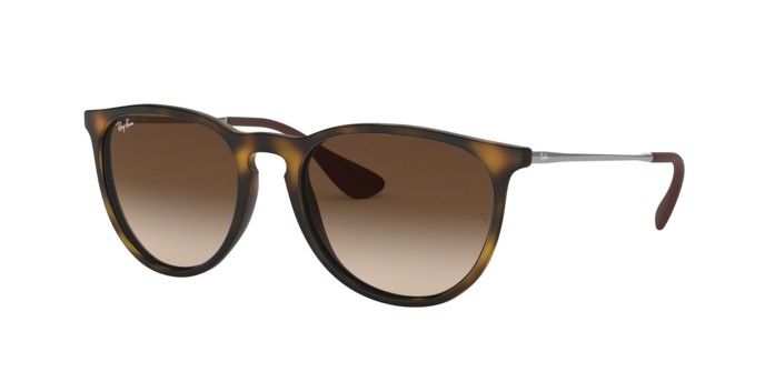 Sonnenbrillen Ray-Ban Erika (f) RB 4171F (865/13) farbe avana gommato form aviator gläser brown gradient
