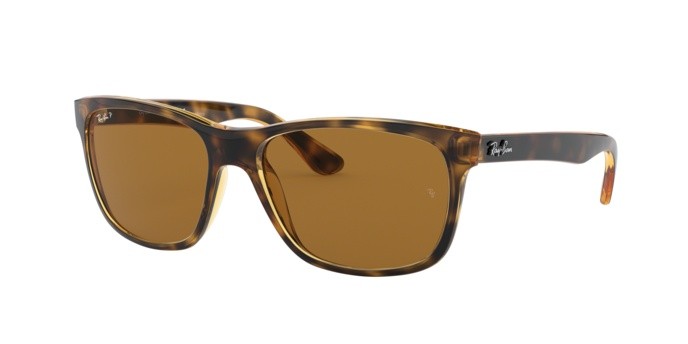 Sonnenbrillen Ray-Ban RB 4181 (710/83) farbe light havana form quadratisch gläser polar brown