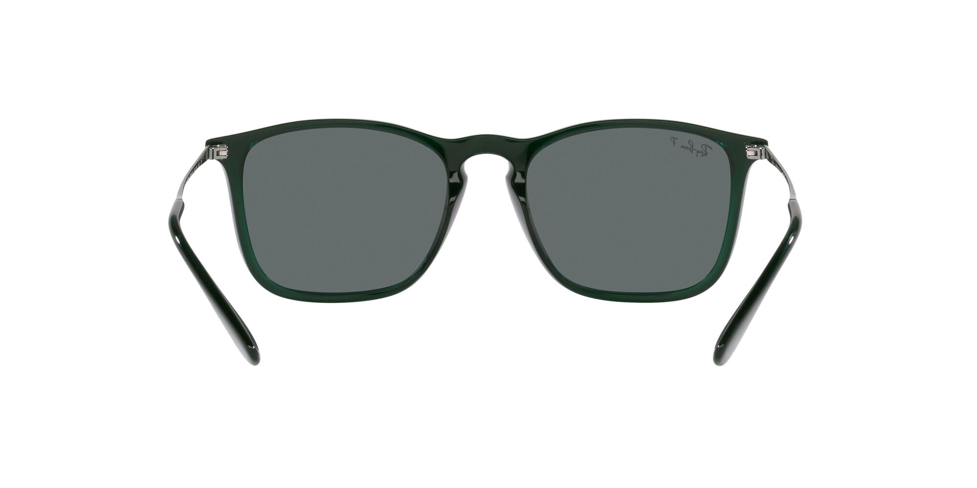 Sonnenbrillen Ray-Ban Chris RB 4187 (666381) farbe verde trasparente form quadratisch gläser grigio scuro